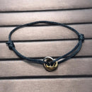 Pulseira Velluro em Seda Italiana - Tamanho Ajustável