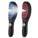 Escova LED anti-queda HairGlow da Viva Lar, 4 em 1 para crescimento capilar, com luz vermelha e design ergonômico.